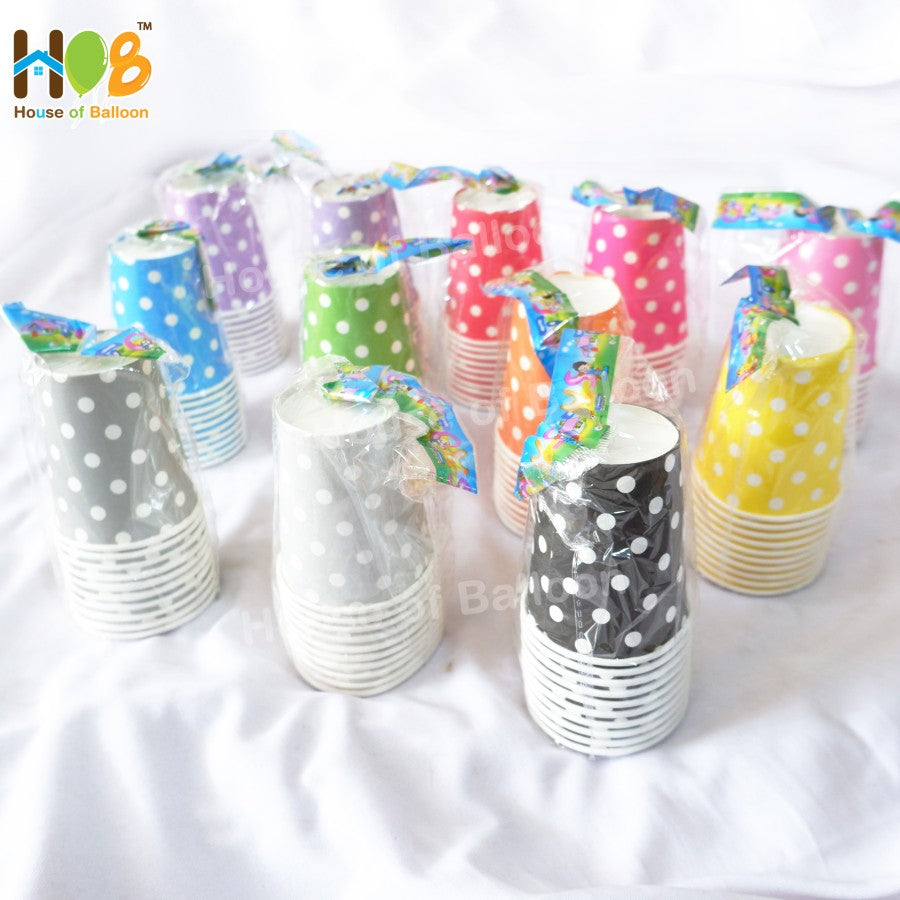 Gelas Kertas Pesta Polkadot Paper Cup Party 10 pcs