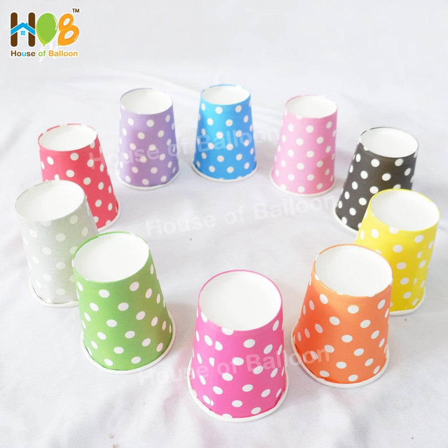 Gelas Kertas Pesta Polkadot Paper Cup Party 10 pcs