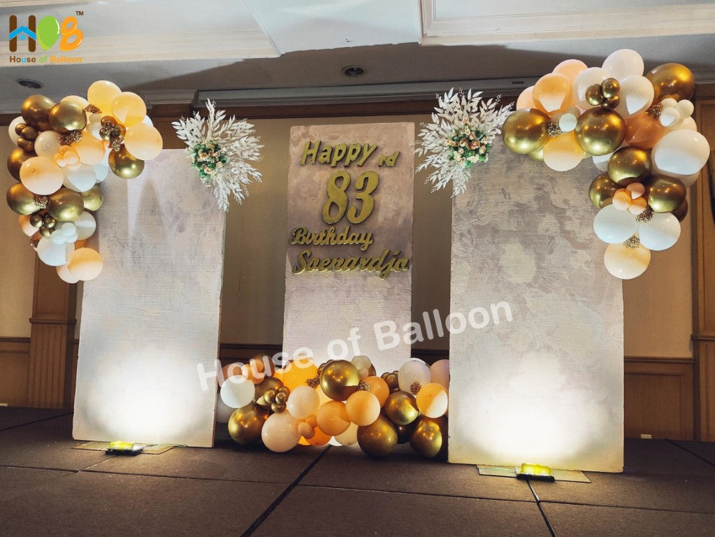Minimalis Organic Balon Backdrop 3 x 2.5 Meter