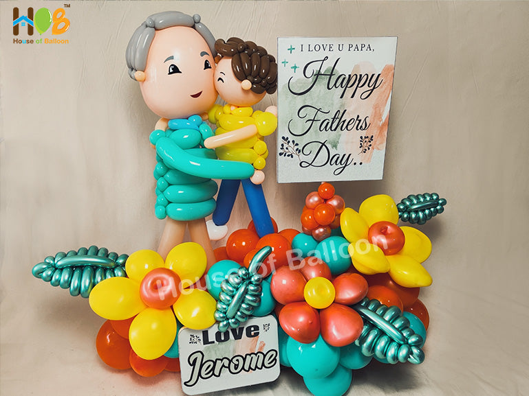 Character 2 Balon Jumbo + Custom Sign