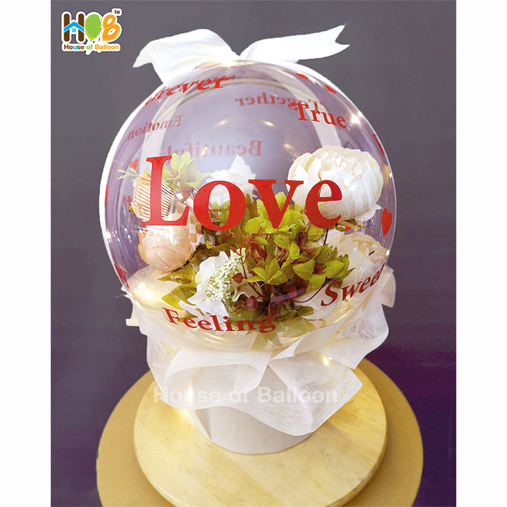 Vintage Balon Flower Box Gifts Parcel