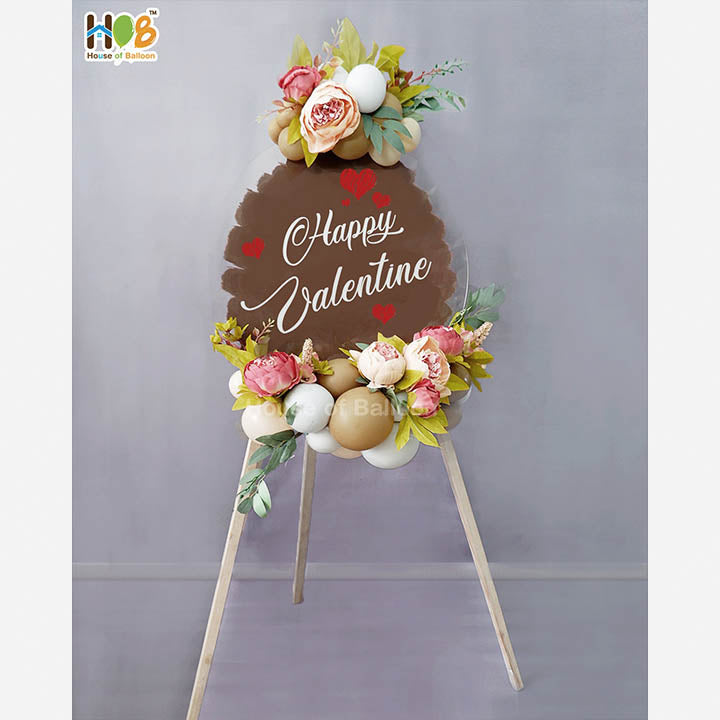 Vintage Balon Flower Stand - Papan Ucapan Acrylic Bandung