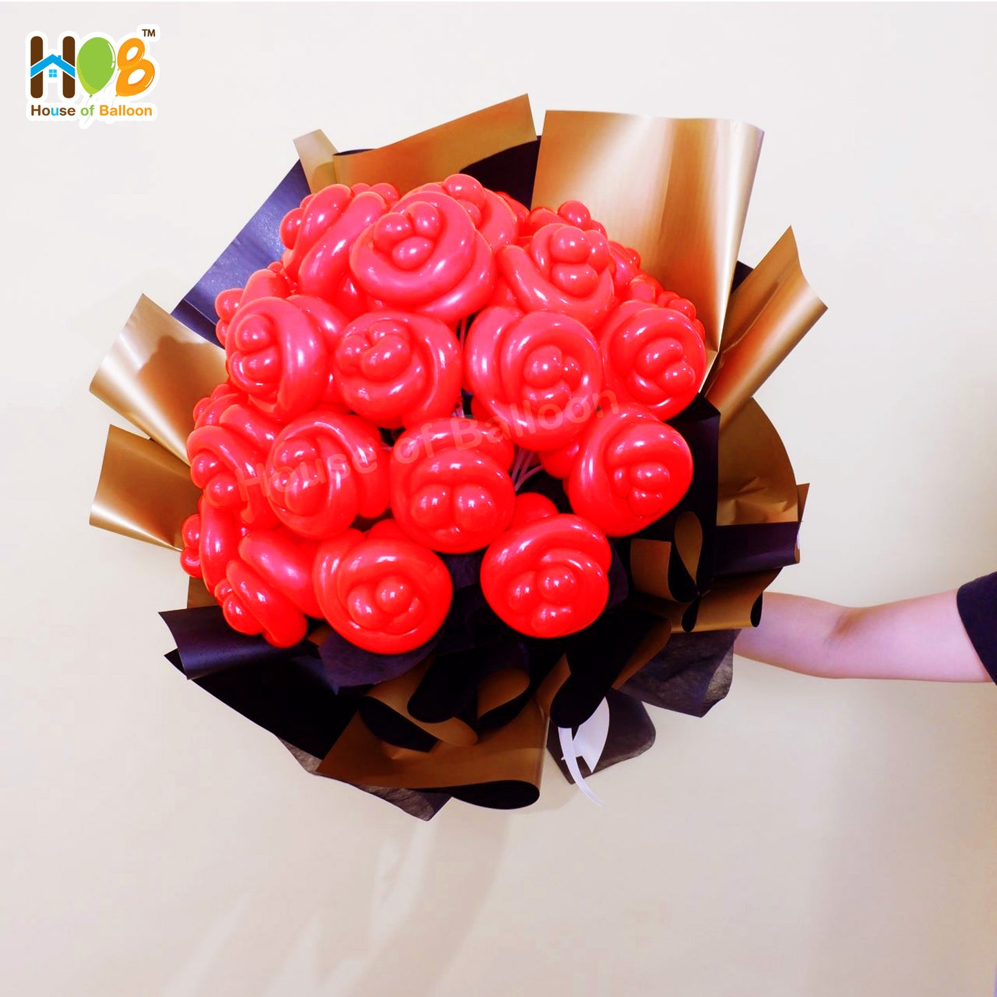 Jumbo Rose Flower Bouquet
