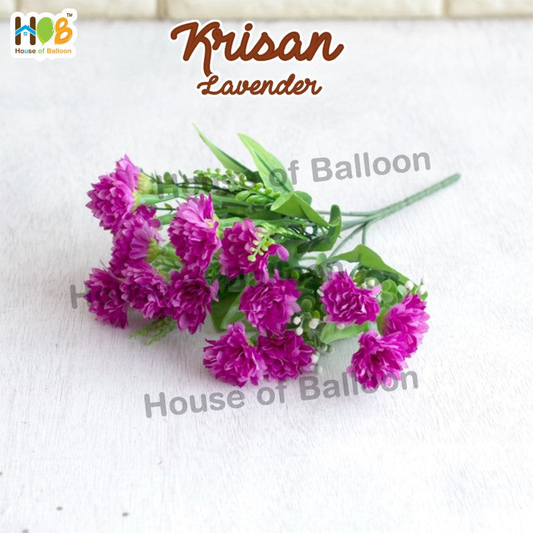 Bunga Krisan Q18 Plastik Artificial Flower Dekorasi 18 Kuntum