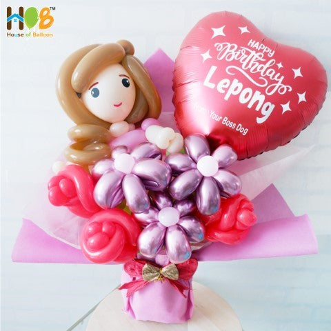 Big Bouquet Custom Text Balon
