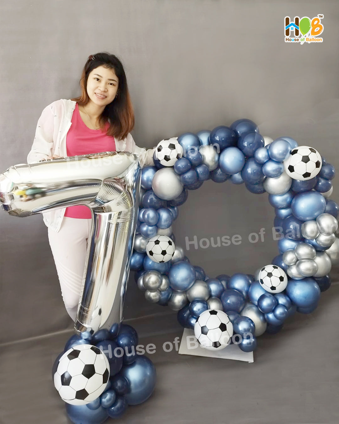 Balon Huruf Angka + Circle Organic Tematik