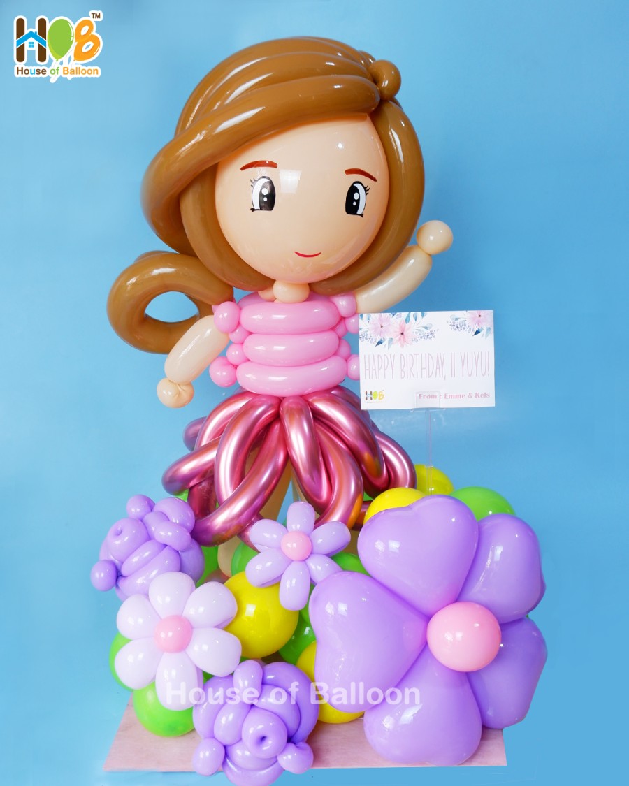 Balon Latex Twist Pentil Chrome Metalik