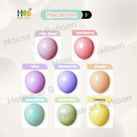 Balon Latex Premium Tebal 5 Inch Doft Pastel Macaron