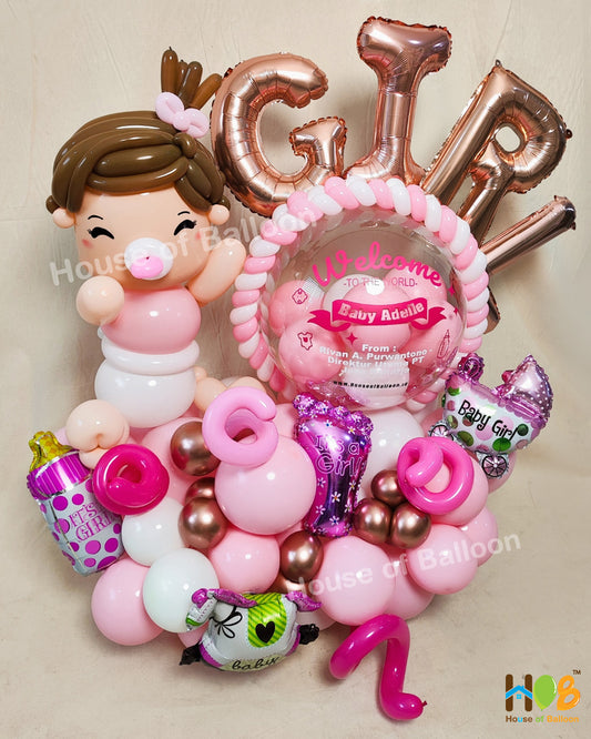 Parcel Balon Gift  Baby Born / Papan Ucapan Bandung (Copy)