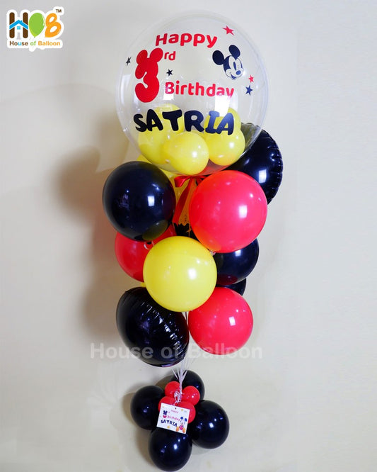 Standing Helium Set 9+1 Balon PVC Custom Text