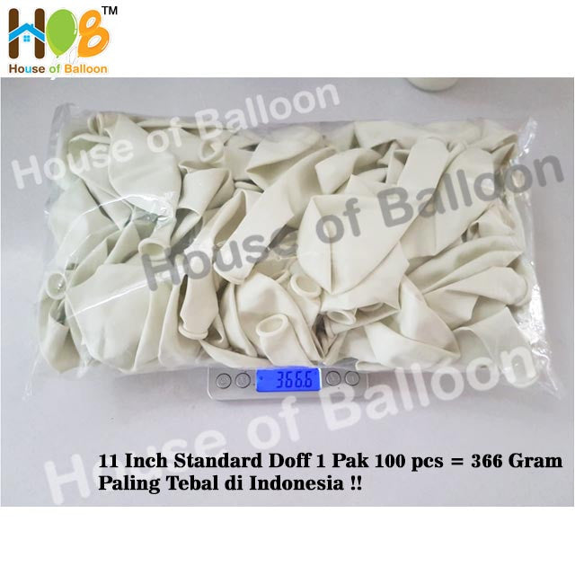 Balon Latex Premium Tebal 12 inch Doft Standard